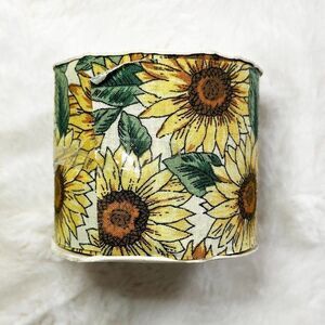 🔮 5/$25 90s Vintage‎ Sunflower Fabric Roll